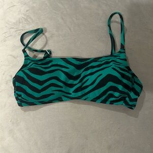 Target/ Xhilaration green and black Womens bikini top size small
